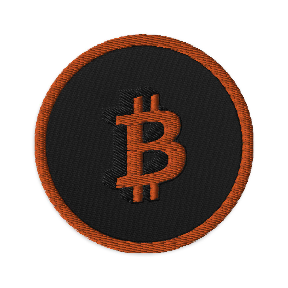 Bitcoin Logo - Embroidered patches
